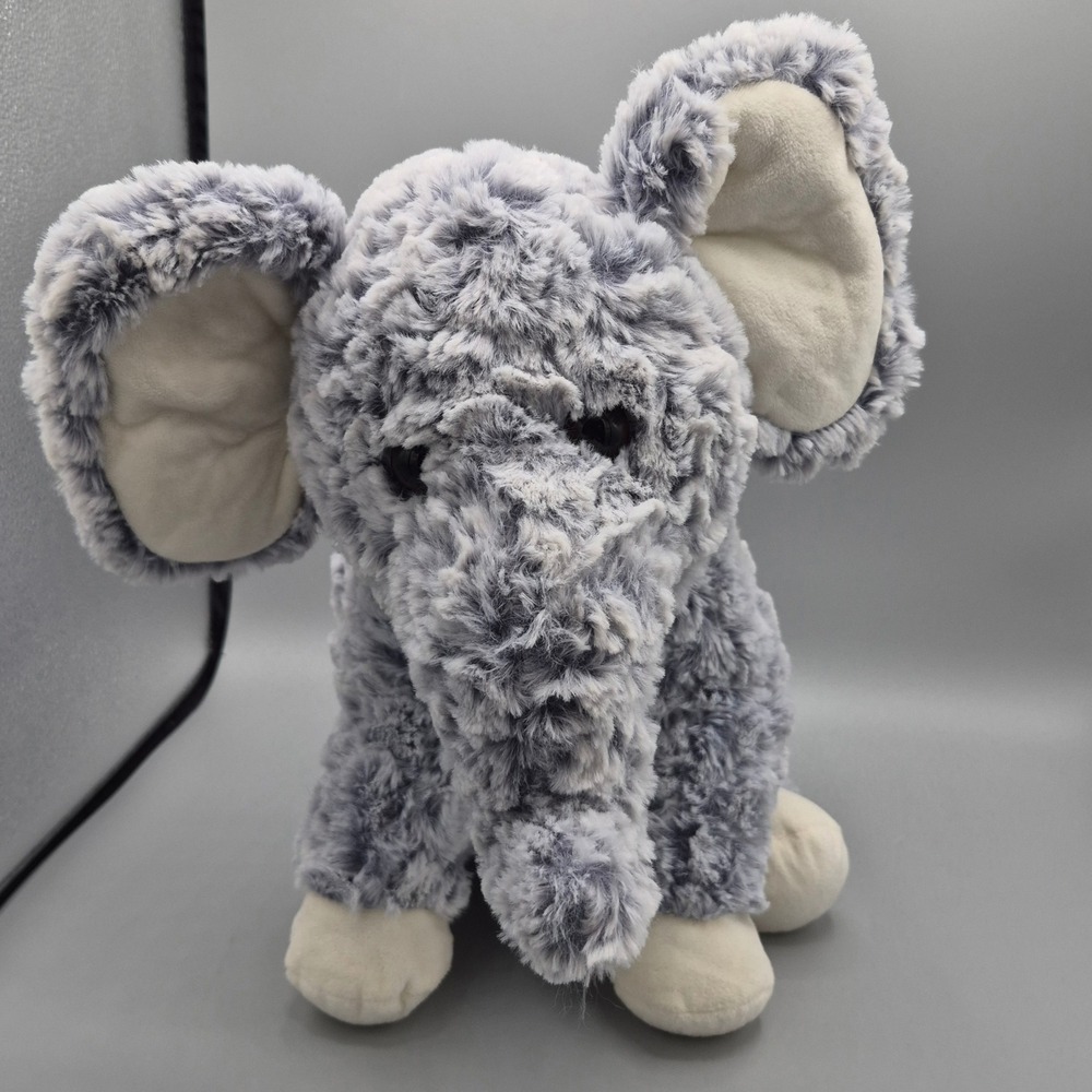 Walmart Gray Faux Fur Elephant Plush Stuffed Animal 313141 Large Ears